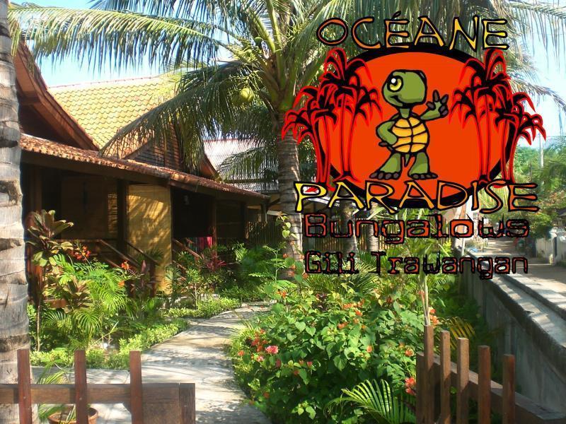 Oceane Paradise Bungalow Gili Trawangan Kültér fotó